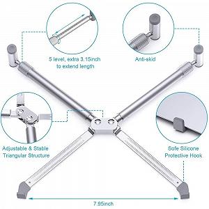 Подставка для ноутбука Портативная Универсальная Складная Алюминиевая для ноутбуков и планшетов 12-17 дюймов synthetic.ua - Фото 1