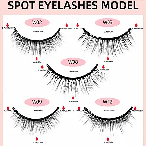 Накладні вії самоклеючі Багаторазові без клею та підводки D, один розмір synthetic.ua - Фото 1