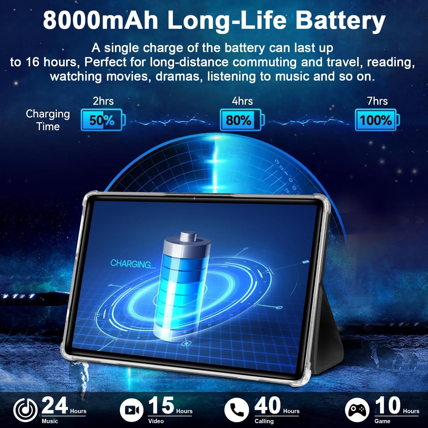 Планшет 10.1" ZIOVO Z118 6+16/128Gb Android 14 8000 mAh Сірий, фото №8