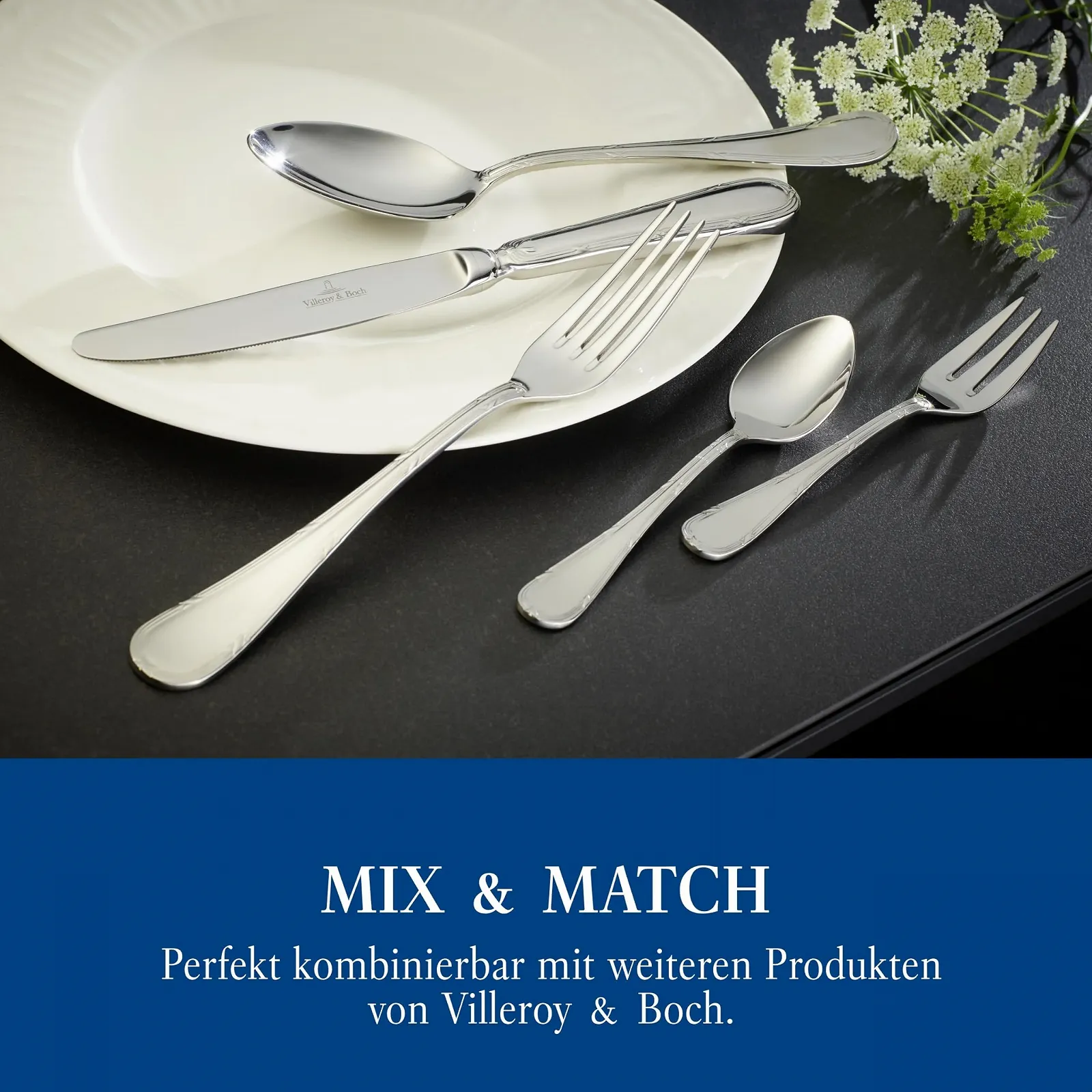 Набір столових приборів Villeroy & Boch Kreuzband Septfontaines 30 предметів, фото №5