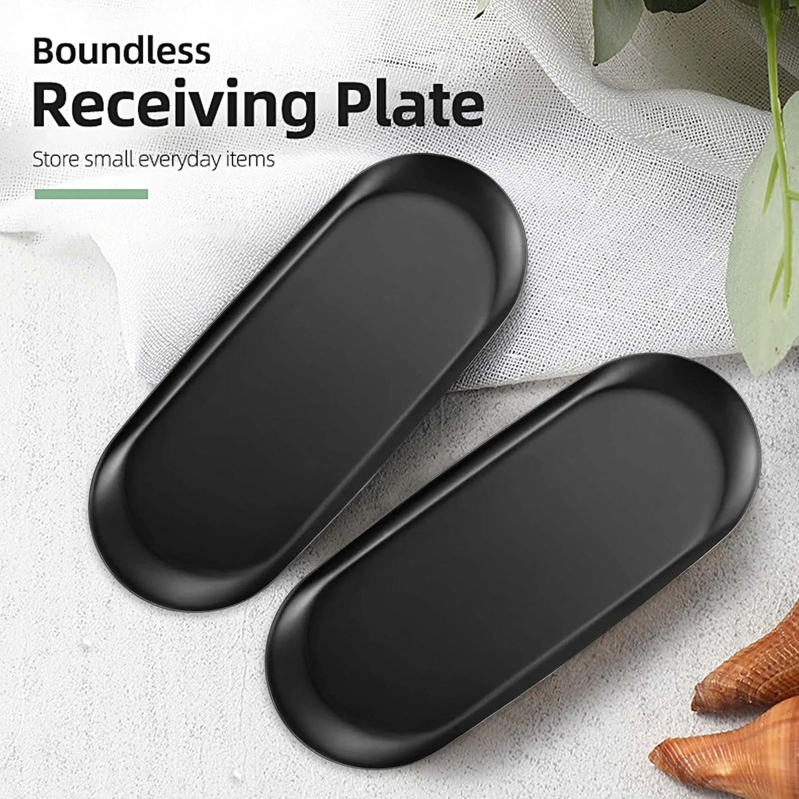 Набор подносов 2шт. Овальный поднос для сервировки десертов, косметики, ювелирных изделий, свечей, фото №3 Набор подносов 2шт. Овальный поднос для сервировки десертов, косметики, ювелирных изделий, свечей, фото №3