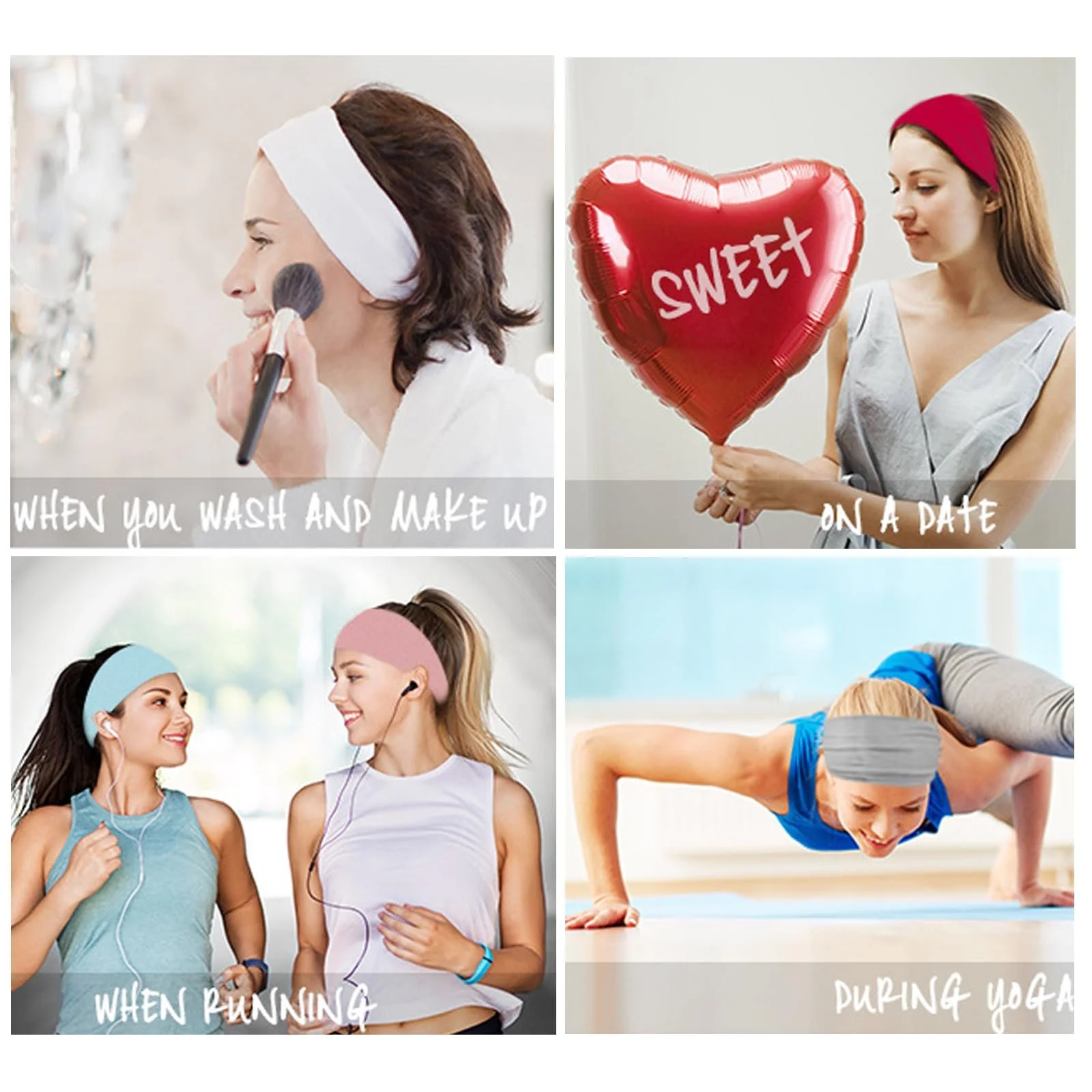 Пов'язка на голову широка в стилі бохо для жінок, фото №4