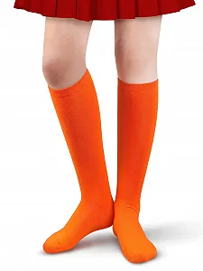 Шкарпетки до коліна Halloween, однотонні - Фото 1