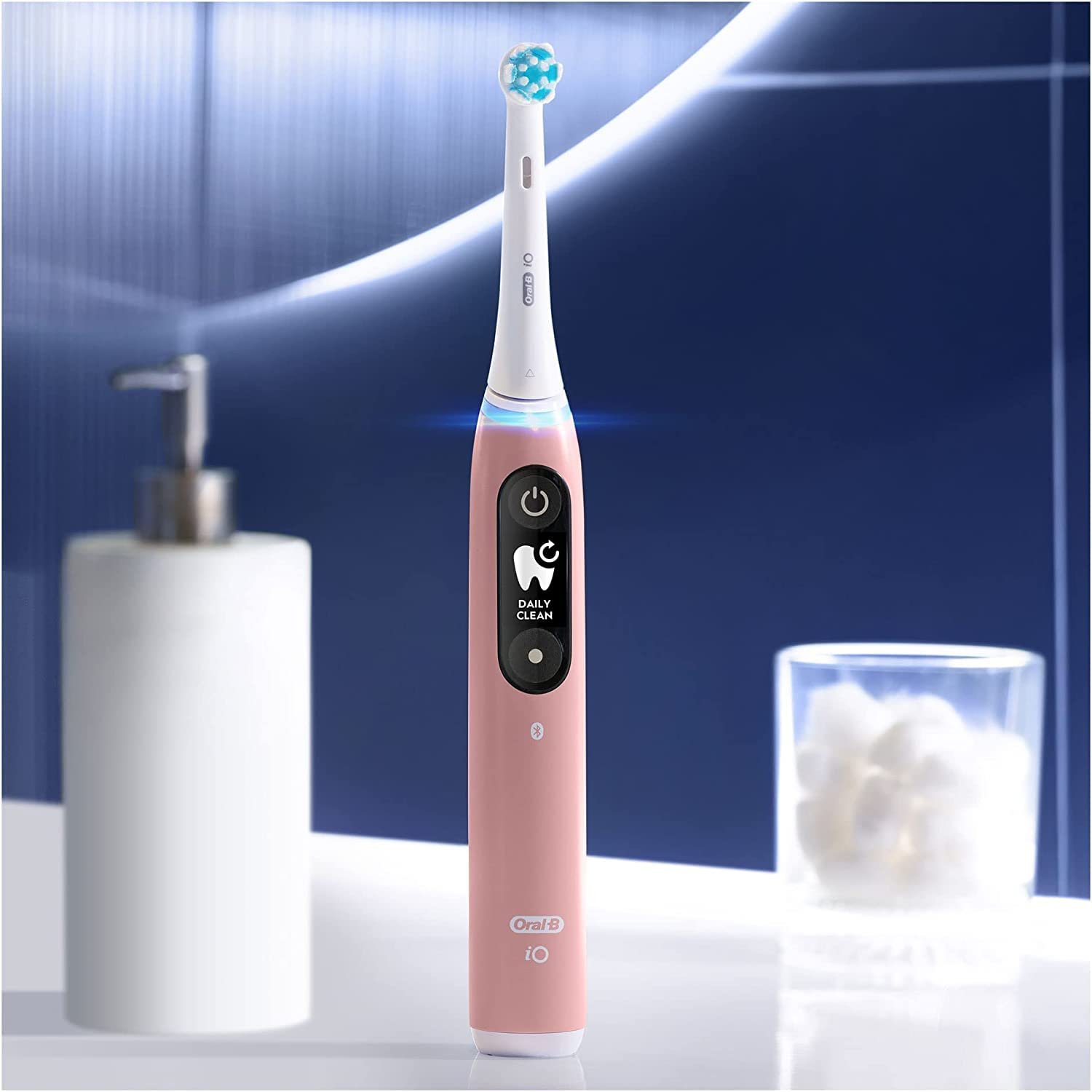 Зубна електрощітка Oral-B iO Series 6 Sensitive Edition Рожевий пісок та iO Series 6 Чорна лава, фото №3
