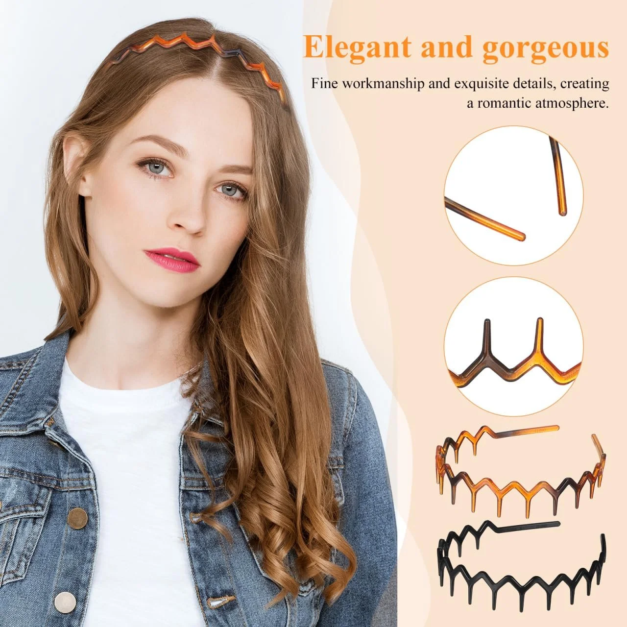 Обруч для волосся Зубчастий Minkissy, фото №4