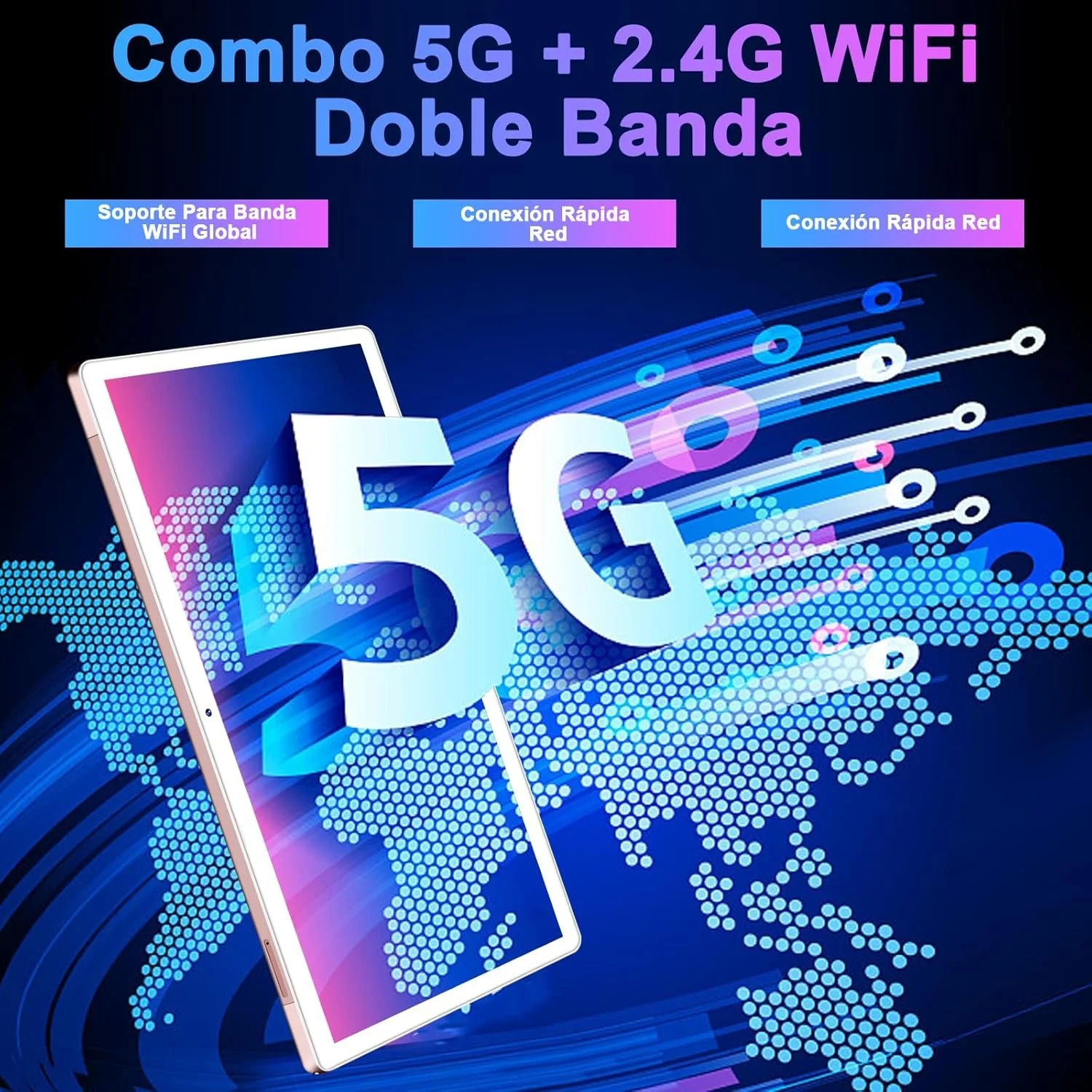 Планшет 10.1" Facetel Q10 8+6/128 ГБ 8 ядер Android 13 8000 mAh Зелений, фото №4 Планшет 10.1" Facetel Q10 8+6/128 ГБ 8 ядер Android 13 8000 mAh Зелений, фото №4