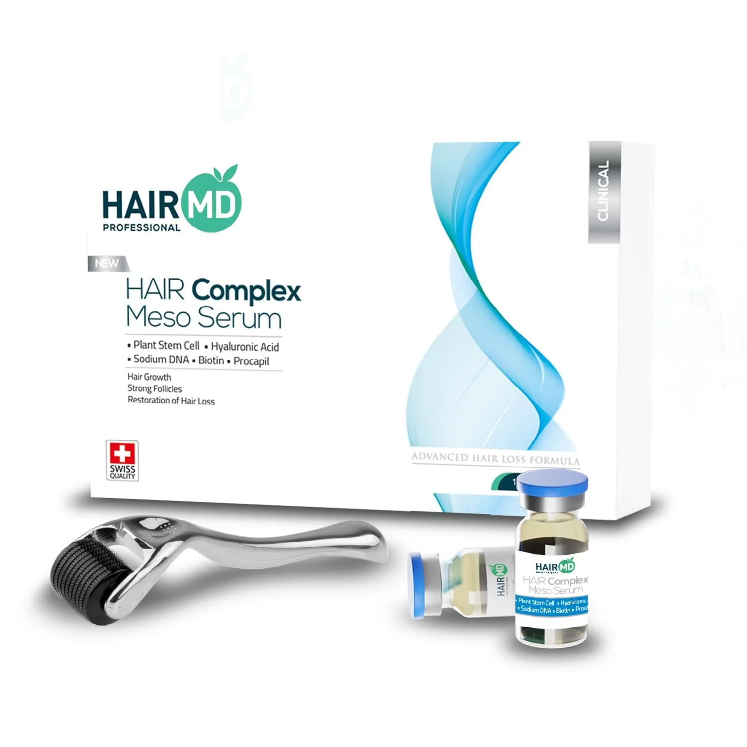 Сироватка HairMD Clinical Hair Complex + Набір ролерів для догляду за шкірою, фото №1 Сироватка HairMD Clinical Hair Complex + Набір ролерів для догляду за шкірою, фото №1