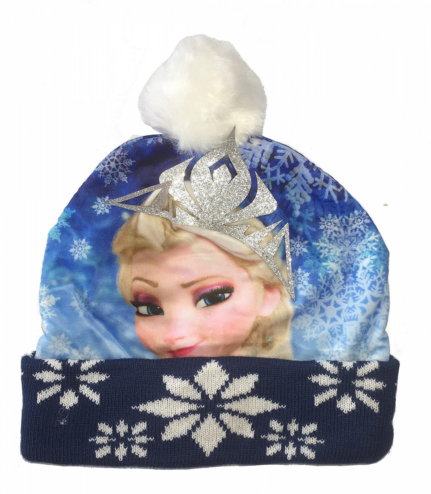 Зимняя шапка Disney Frozen для девочек (52, Синяя), синяя, фото №1 Зимняя шапка Disney Frozen для девочек (52, Синяя), синяя, фото №1