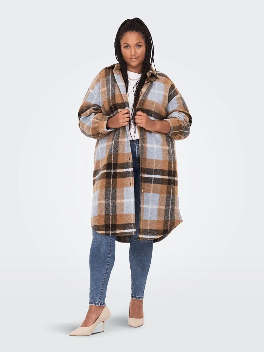 Жіноча сорочка-куртка ONLY Carandrea Long Shacket CC Otw, фото №5