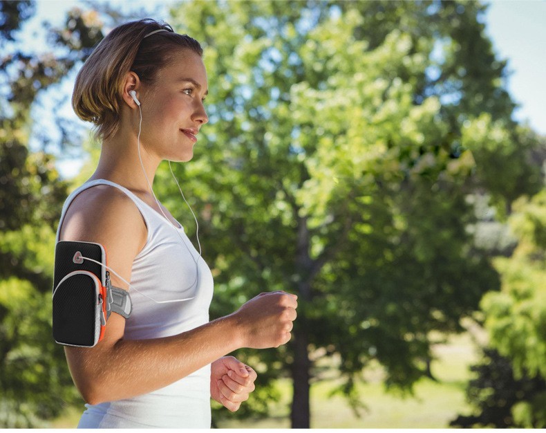 Cумка для бега на руку с 2 карманами Psheko 19х9.5 см Черная, фото №6 Cумка для бега на руку с 2 карманами Psheko 19х9.5 см Черная, фото №6