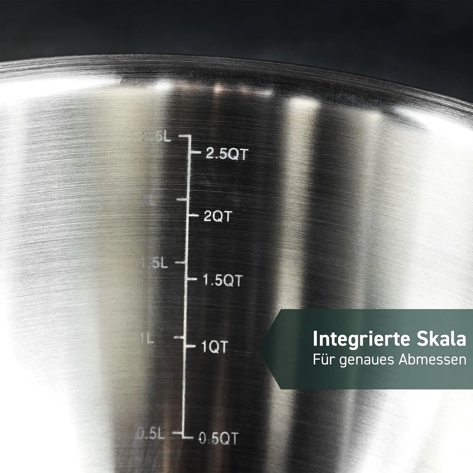 Набір мисок для змішування HexClad Stainless Steel з 3 предметів з нержавіючої сталі з кришками та силіконовою основою, фото №5 Набір мисок для змішування HexClad Stainless Steel з 3 предметів з нержавіючої сталі з кришками та силіконовою основою, фото №5