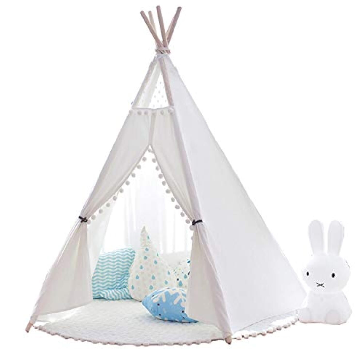 Игровой тент Little Dove Teepee для детей, из натурального хлопка, с ковриком, фото №1