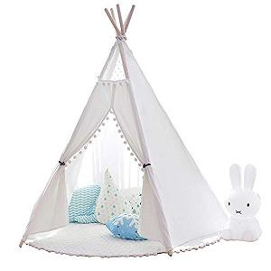 Игровой тент Little Dove Teepee для детей, из натурального хлопка, с ковриком - Фото 1