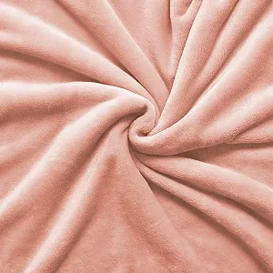 Покривало ESTELLA Polar Fleece Персиковий Пухнастий Мікрофібра Фланель 150 x 200 см synthetic.ua - Фото 1