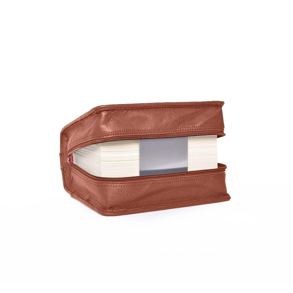Чохол для книги SchfelderSkin puro, коньячно-бежевий, сумка для книг з книжковою підставкою, фото №5