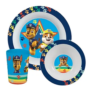 Купить Набор детской посуды P:os Paw Patrol 33561: тарелка, миска и чашка - Фото 1 Набор детской посуды P:os Paw Patrol 33561: тарелка, миска и чашка - Фото 1