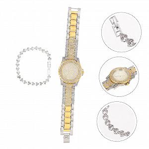 Жіночий годинник OATIPHO Набір Годинник і еластичний браслет synthetic.ua - Фото 1