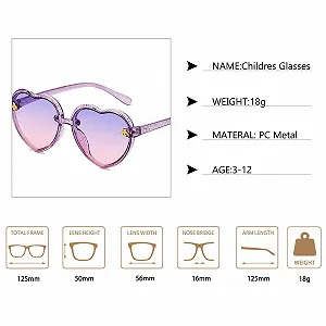 Сонцезахисні окуляри Bvxchg Дитячі у формі серця, 2 шт synthetic.ua - Фото 1