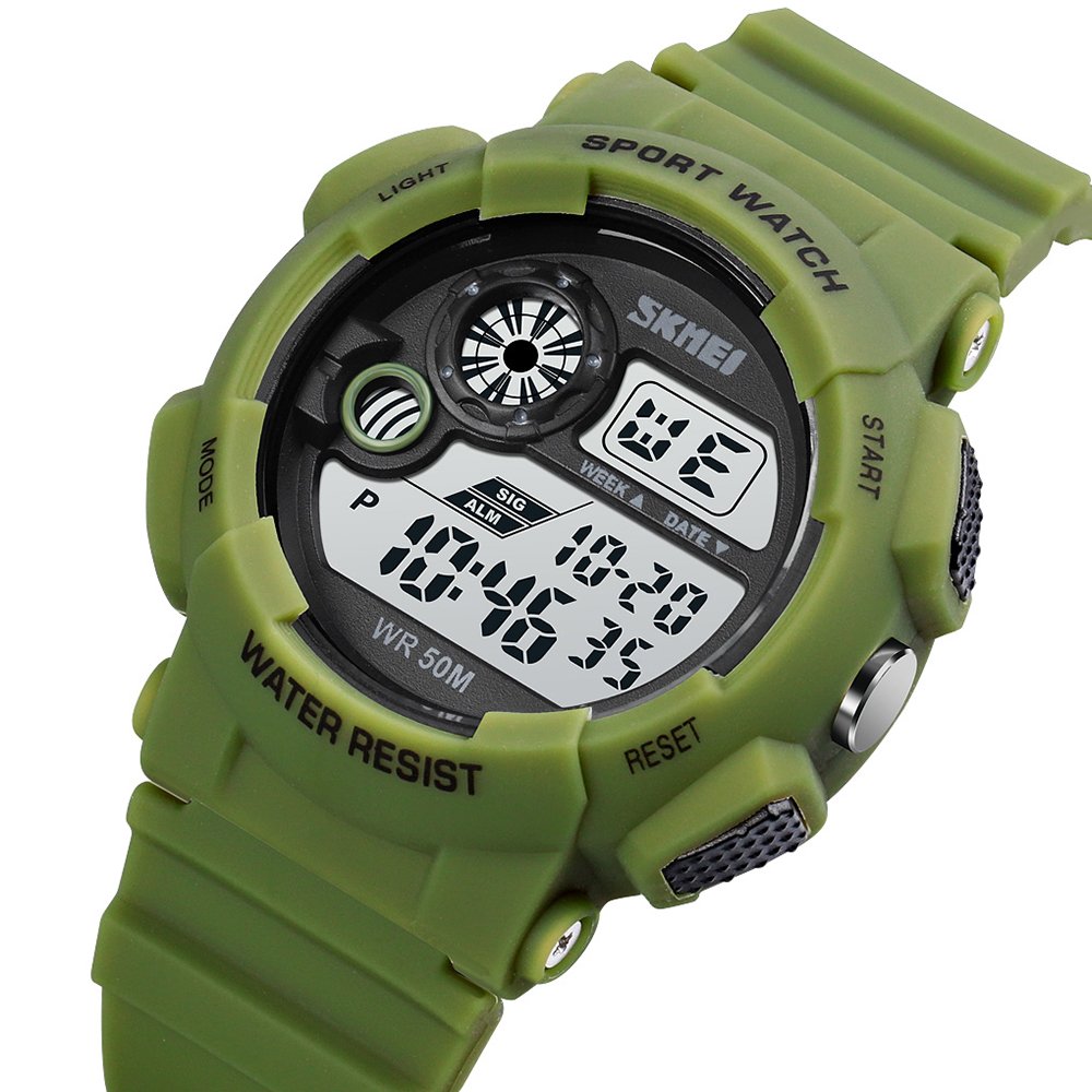 Годинник Skmei 1718AG Army Green, фото №2