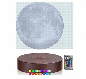 Лампа Floating and Floating Moon LED 3D Printed Magnetic Moon Lamp Cool Home and Office Decoration - Фото 1