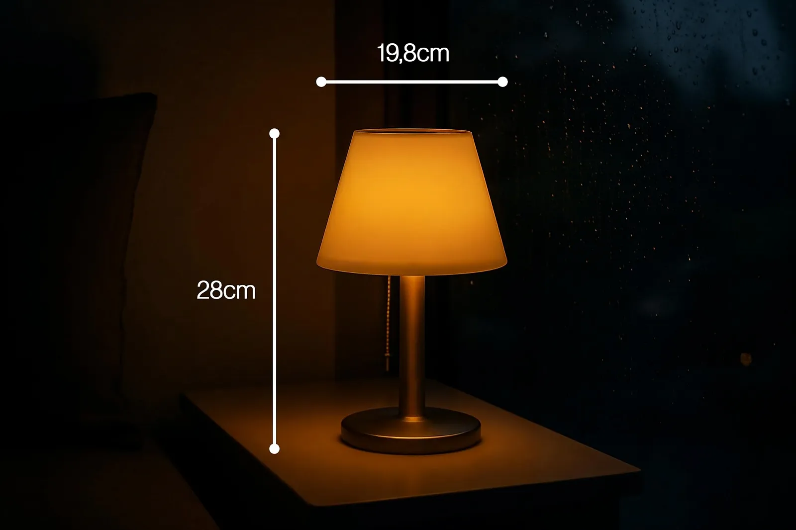 Настільна лампа BOLD LED Сонячна батарея USB-C IP44 Чорний, фото №5