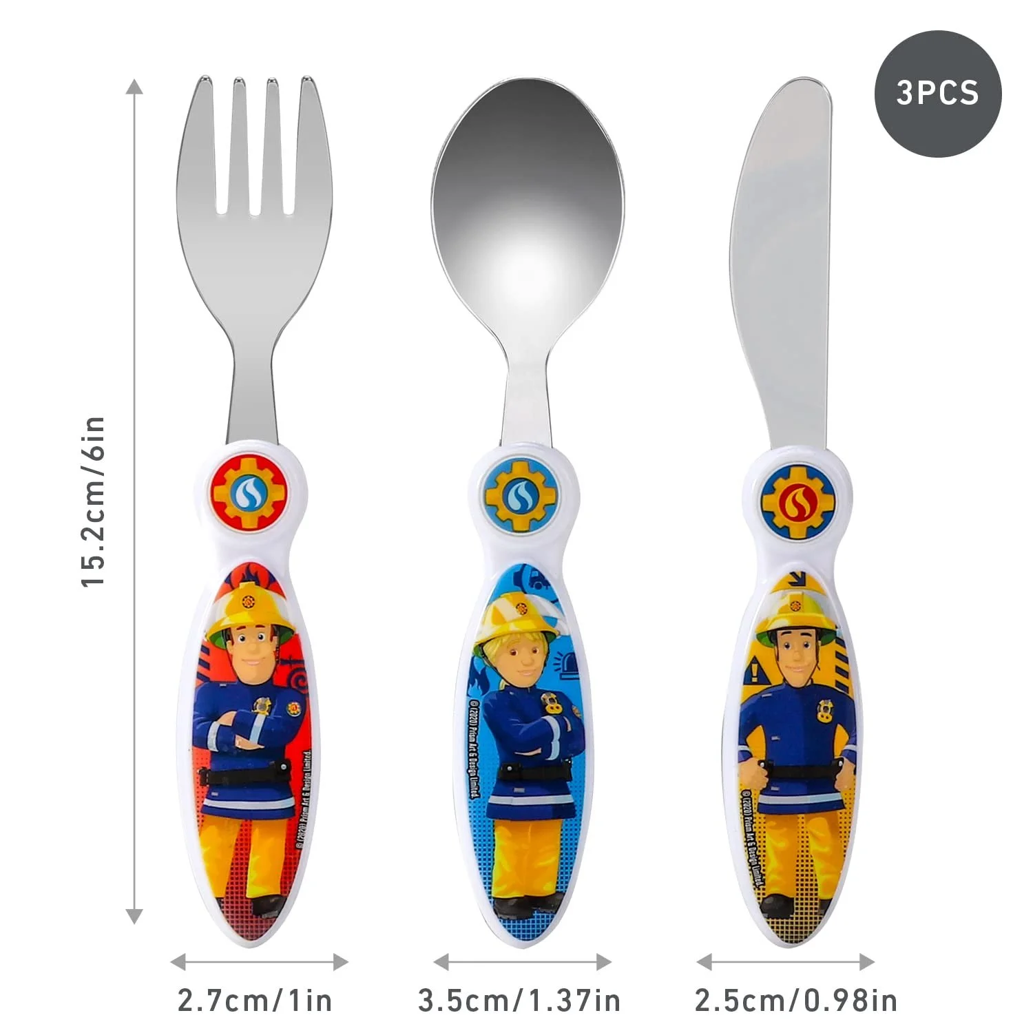 Набор детских столовых приборов Zawadi Global, 3 предмета (нож/вилка/ложка), фото №2 Набор детских столовых приборов Zawadi Global, 3 предмета (нож/вилка/ложка), фото №2