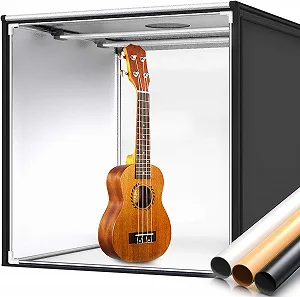 Купити Професійний фотобокс SAMTIAN 80 см / 5500K / CRI 95 / 3 фони / Складний / Чорний - Фото 1 Професійний фотобокс SAMTIAN 80 см / 5500K / CRI 95 / 3 фони / Складний / Чорний - Фото 1