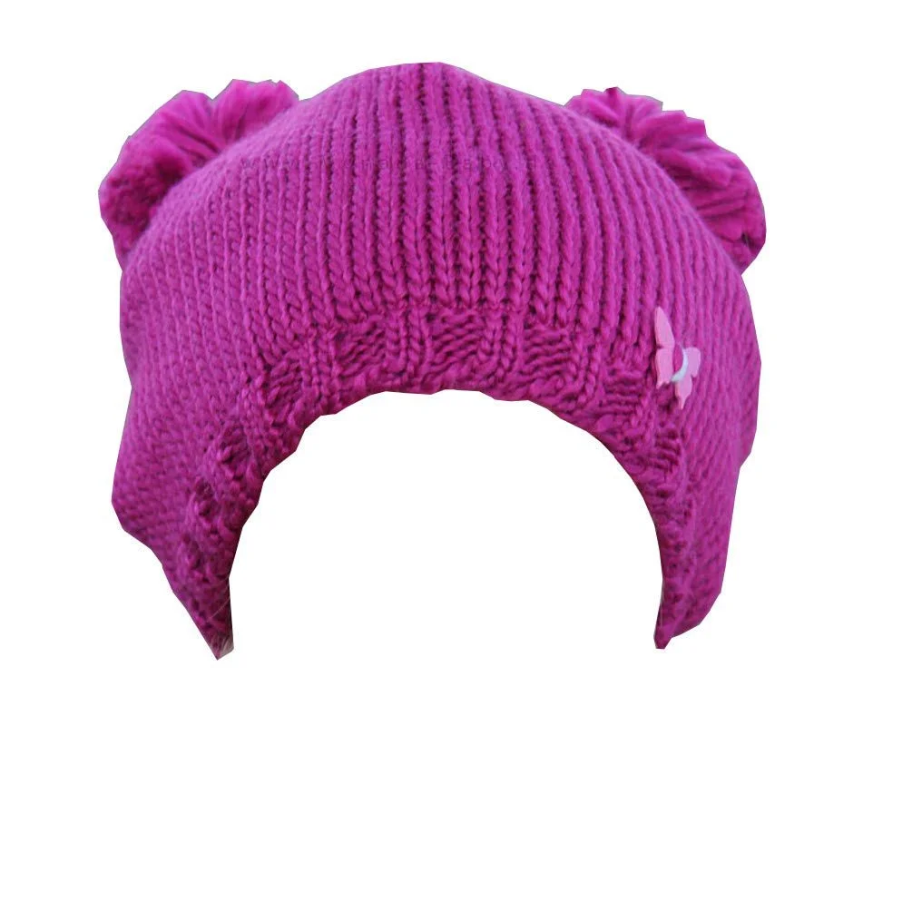 Вязана шапка з помпонами Maximo для дівчаток, фото №1