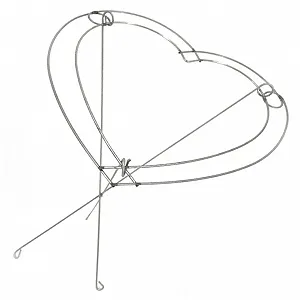 Металлический держатель для цветочных композиций HEMOTON в форме сердца - Фото 1