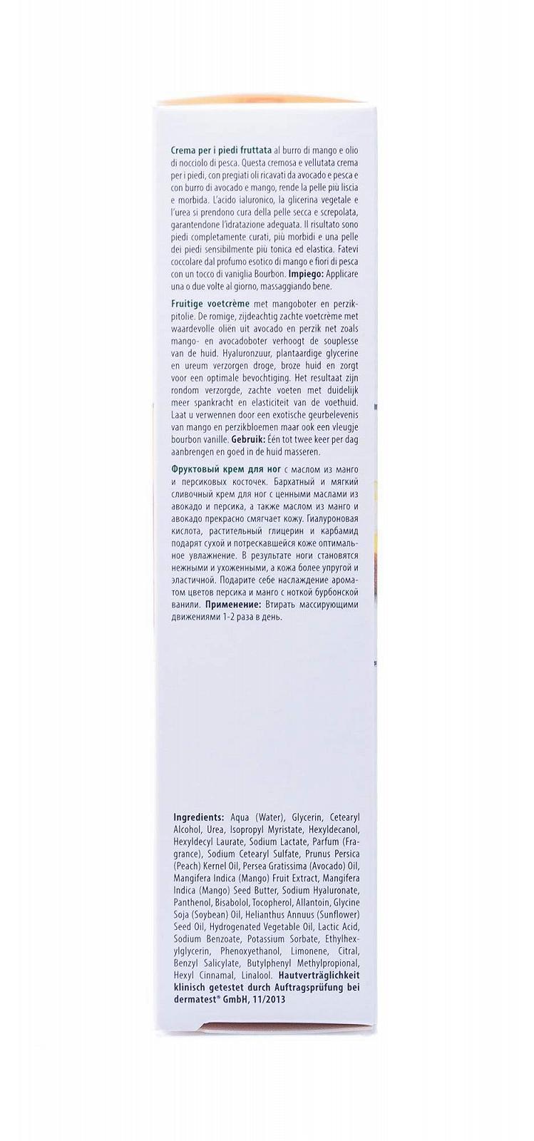 Бальзам для ніг PediBaehr Фруктовий з маслом манго та олією персикових кісточок 125 мл, фото №4