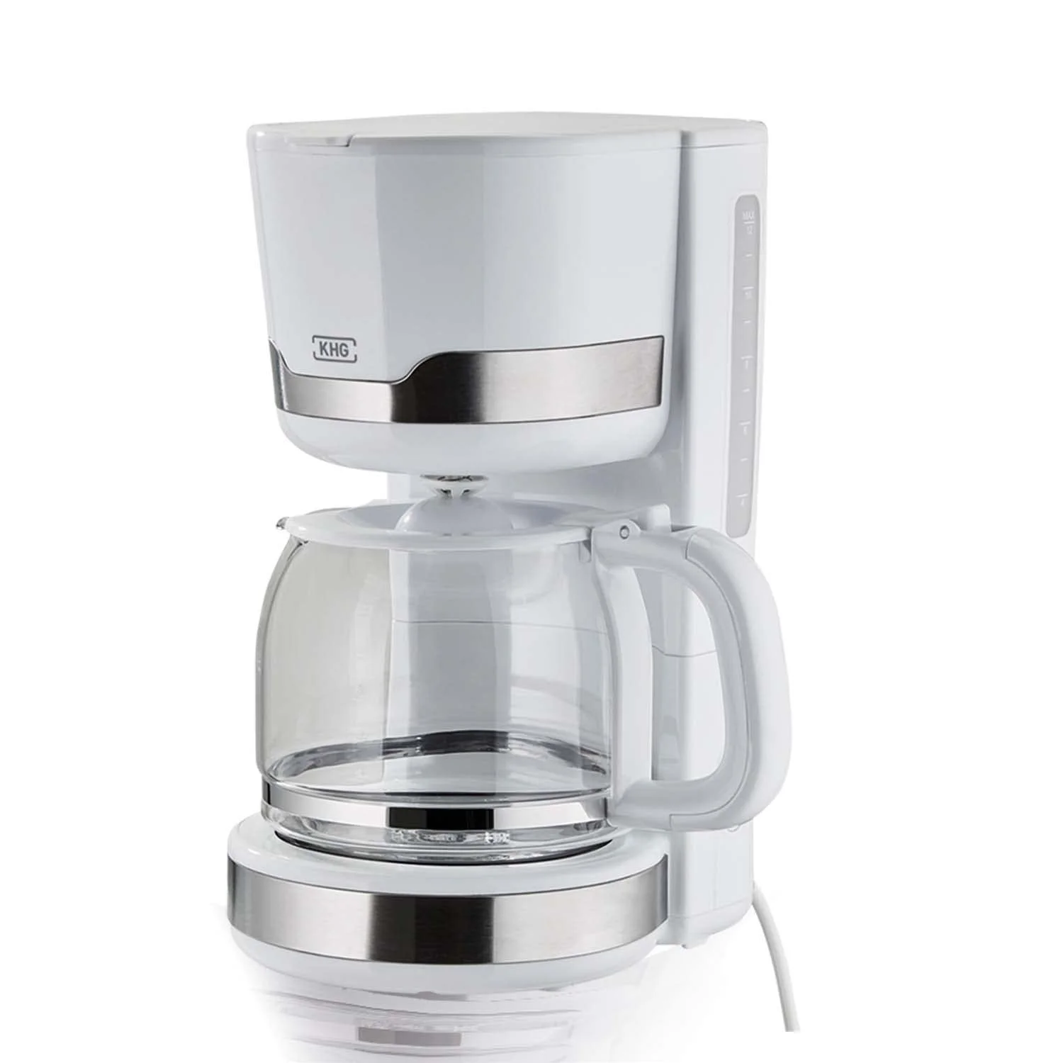 Капельная кофеварка KHG KA-129 WE2 1,5 л белая, фото №1