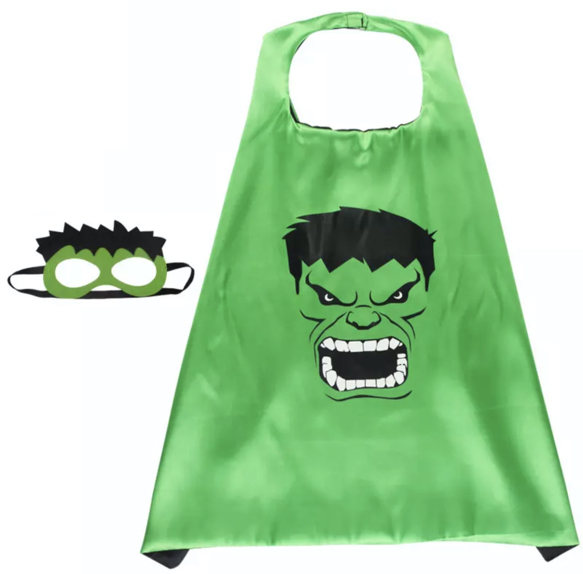 Маскарадный плащ с маской Халк 5201 70х70 см lly, фото №1