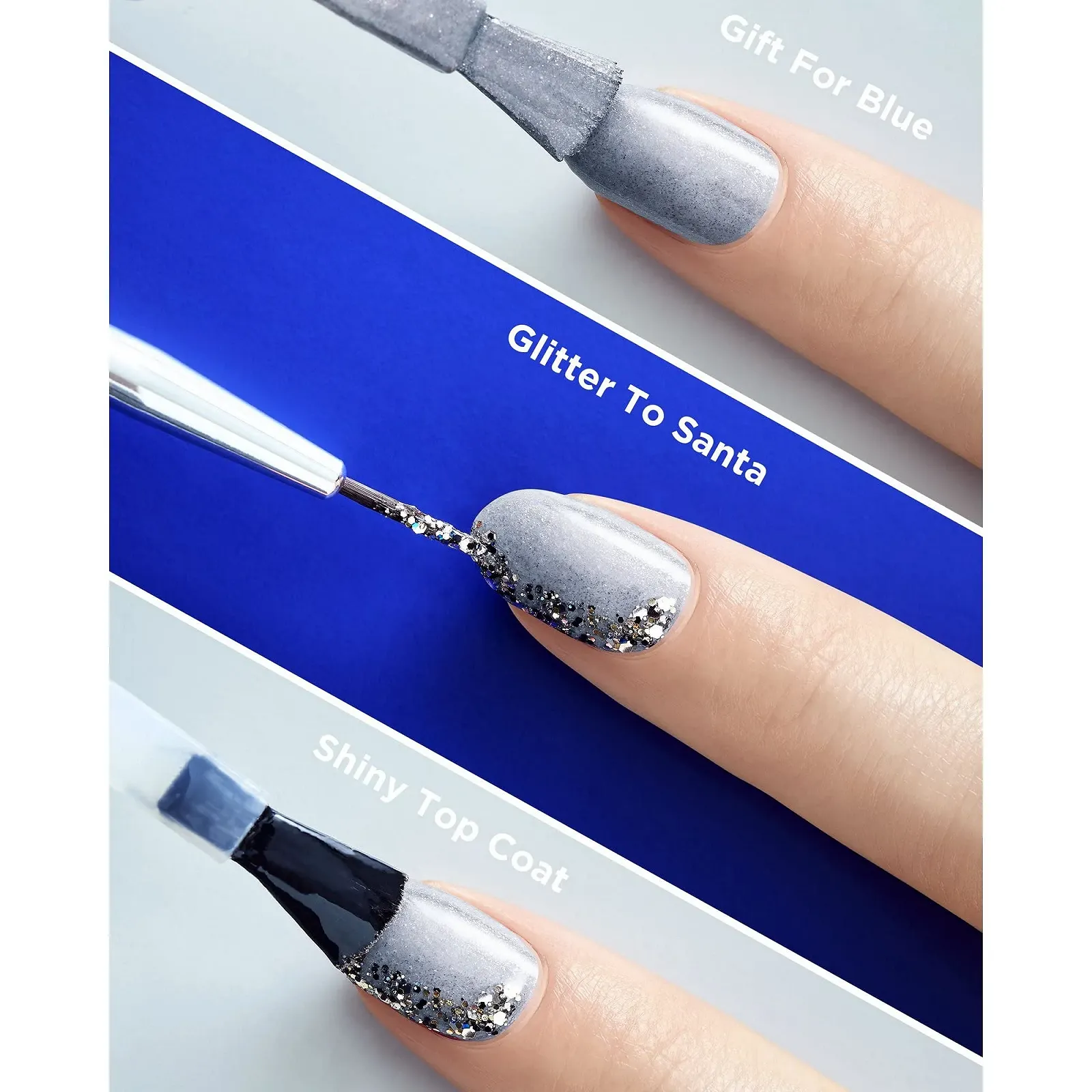 Гель-лак Sally Hansen Miracle Home Gel Manicure 901 Gift For Blue 16,4 мл, фото №4 Гель-лак Sally Hansen Miracle Home Gel Manicure 901 Gift For Blue 16,4 мл, фото №4