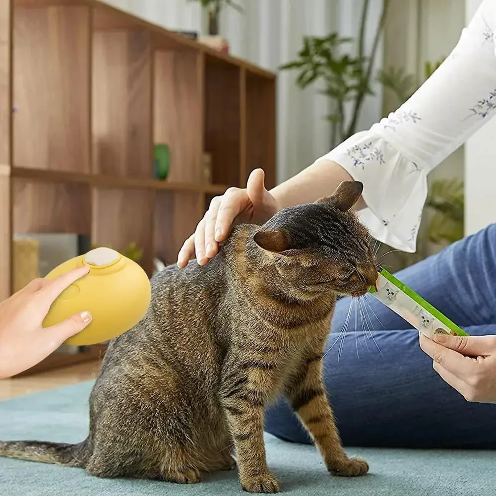 Щетка массажная для ухода за шерстью животных 4 в 1 ПАРОВАЯ Pet comb, фото №3