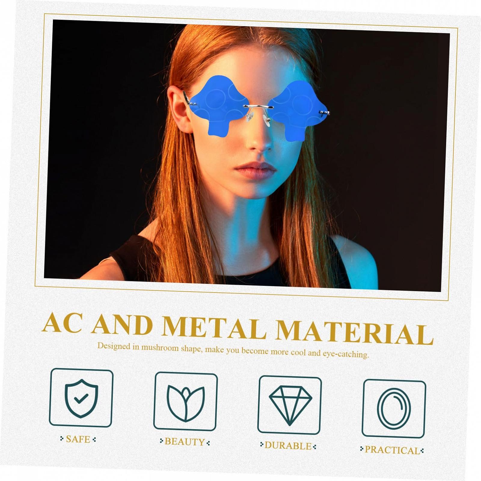 Сонцезахисні окуляри Грибоподібні окуляри PACKOVE, 4 шт, блакитні, фото №9