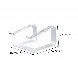 Подставка для ноутбука Алюминиевая съемная портативная. Эргономичная подставка для ПК с оптимизированной вентиляцией для лучшего отвода тепла для офиса и дома synthetic.ua - Фото 1