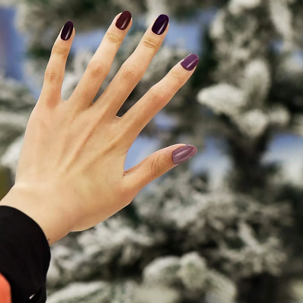 Гель-лак BLUESKY Фиолетовый виноград 80551, Сиреневый блеск A064, Фиолетовый блеск 80543, 3 x 5 мл Фиолетовый (требуется отверждение под УФ/LED лампой), фото №3