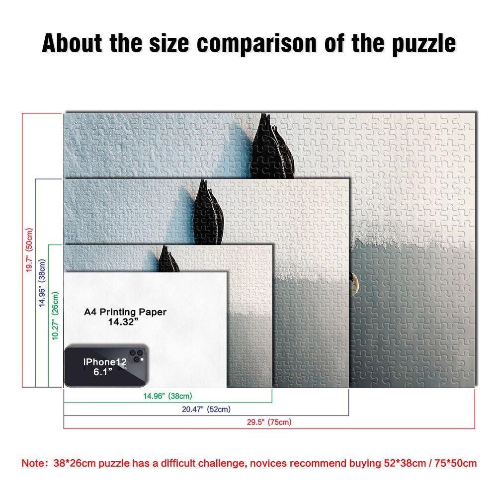 Пазл Черные и белые лебеди 1000 элементов деревянный 75 x 50 см, фото №5 Пазл Черные и белые лебеди 1000 элементов деревянный 75 x 50 см, фото №5