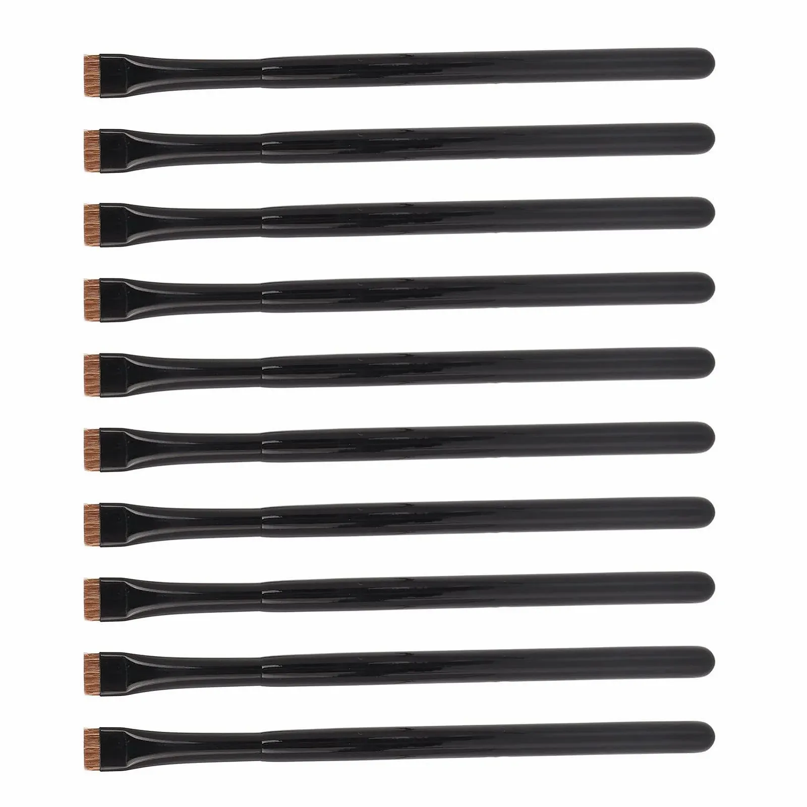 Набір пензлів для підводки 10 шт товщина 0,06 мм, портативні, з плоскою голівкою, ультратонка, фото №5