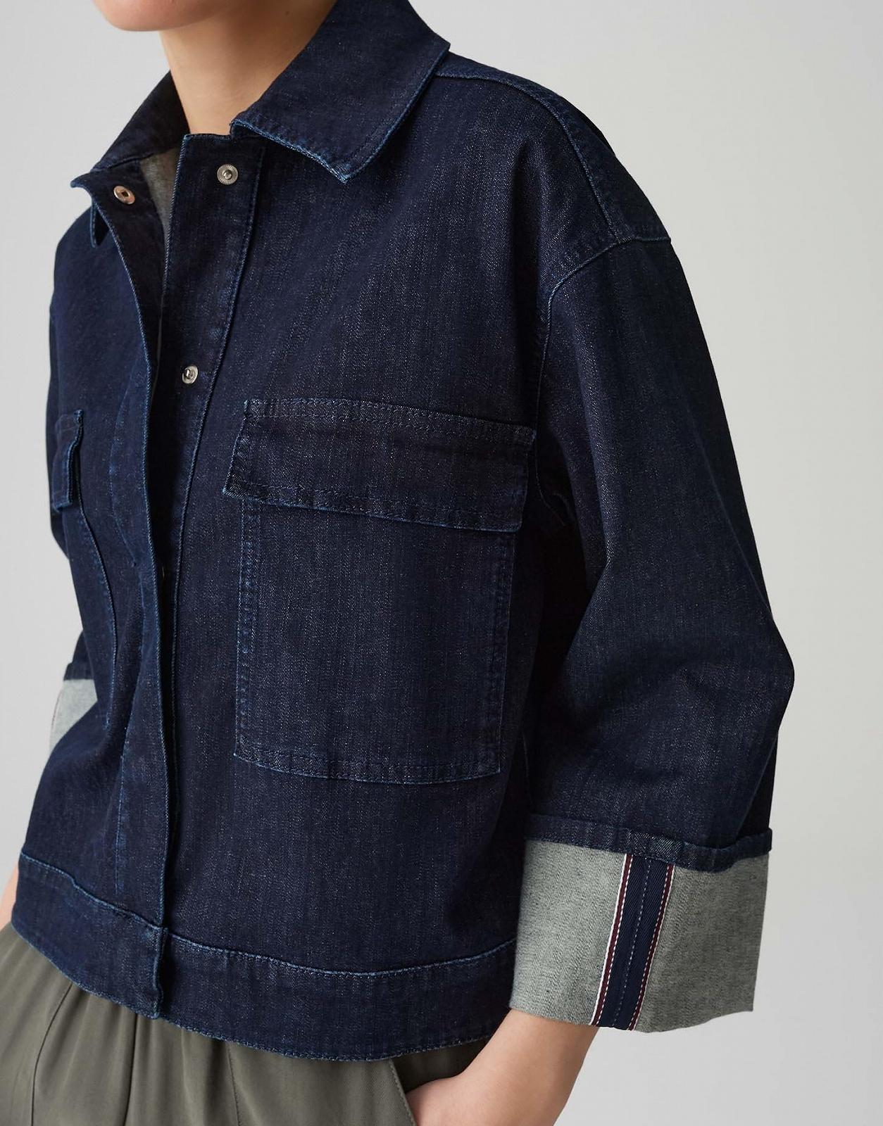 Женская куртка OPUS Hollic Loose Denim, Rinsed Wash, фото №7