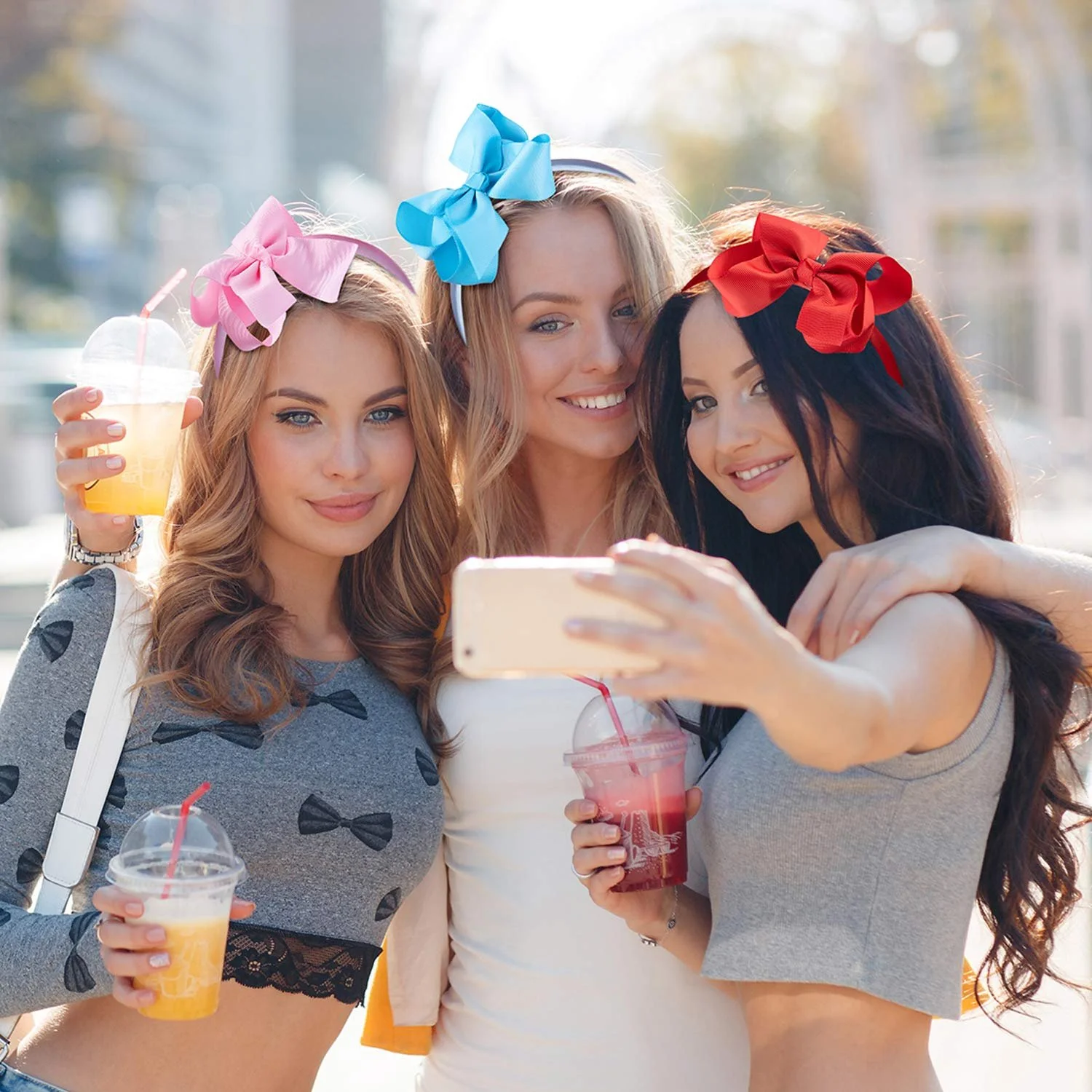 Обруч SIQUK з бантом, набір 12 штук, фото №6