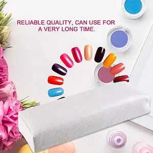 Подушка для манікюру Смугаста Шкіра М'яка Губка Білий synthetic.ua - Фото 1