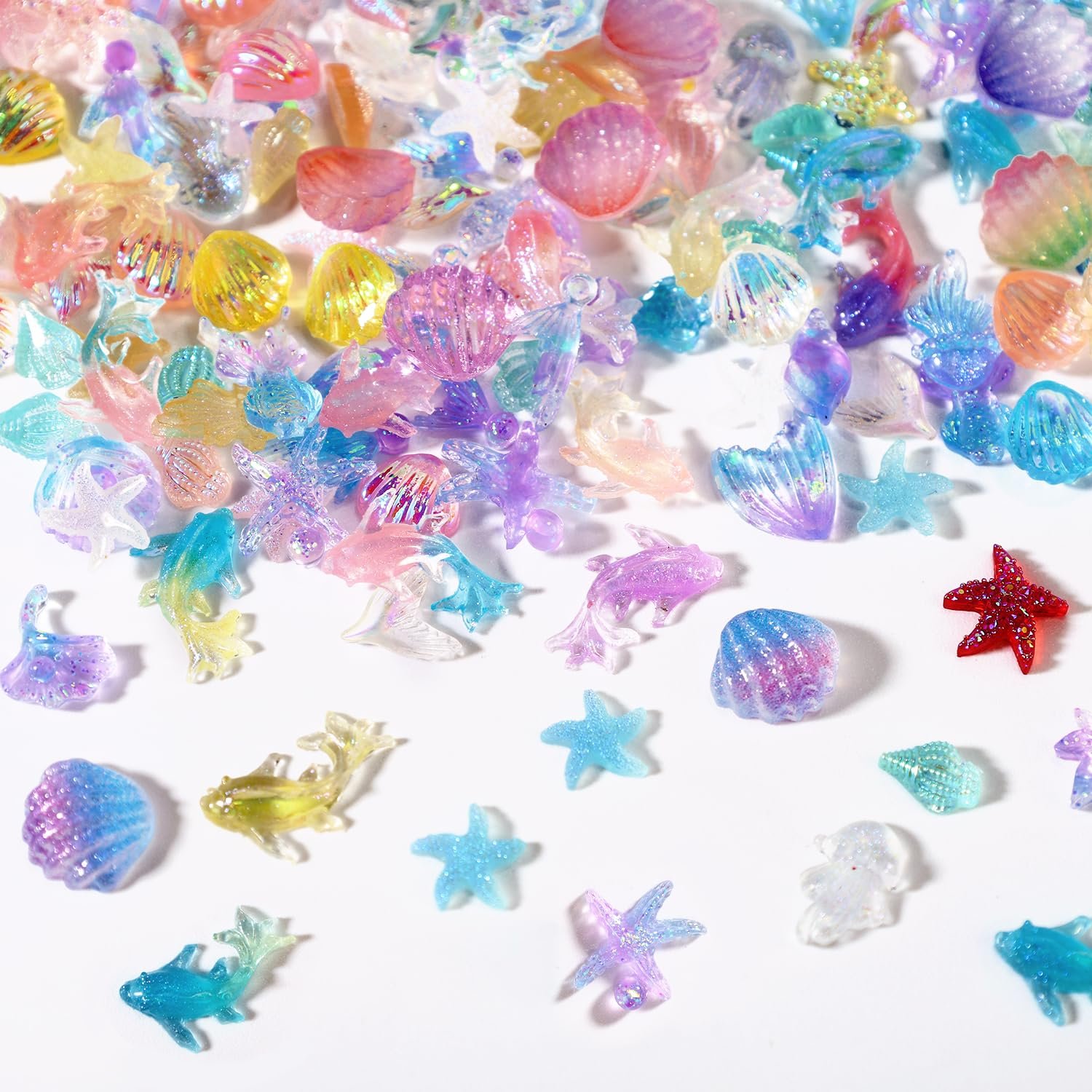 Прикраса для нігтів 200шт Ocean, 3D смола, фото №1