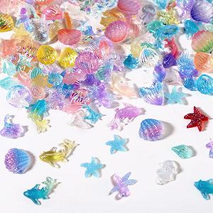 Прикраса для нігтів 200шт Ocean, 3D смола - Фото 1