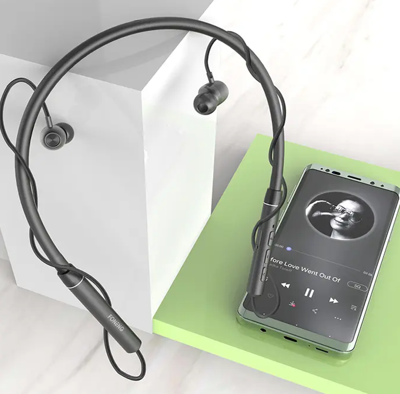 Беспроводные наушники на шею FONENG Silicom Rober Neckband BL31, фото №3 Беспроводные наушники на шею FONENG Silicom Rober Neckband BL31, фото №3