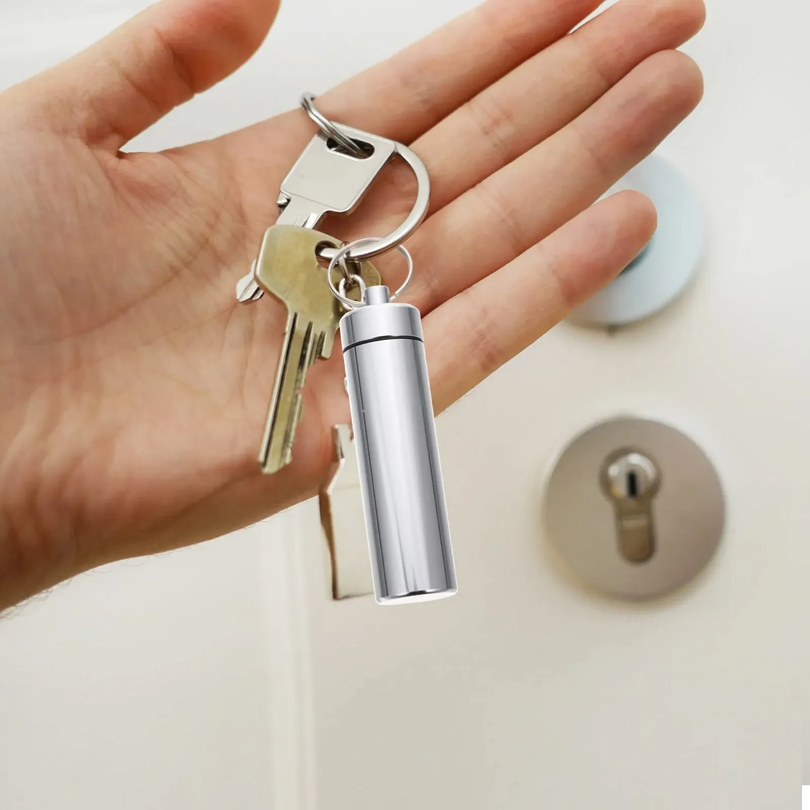 Футляр-тримач для зубочисток BESPORTBLE, алюмінієвий пенал для таблеток, фото №5