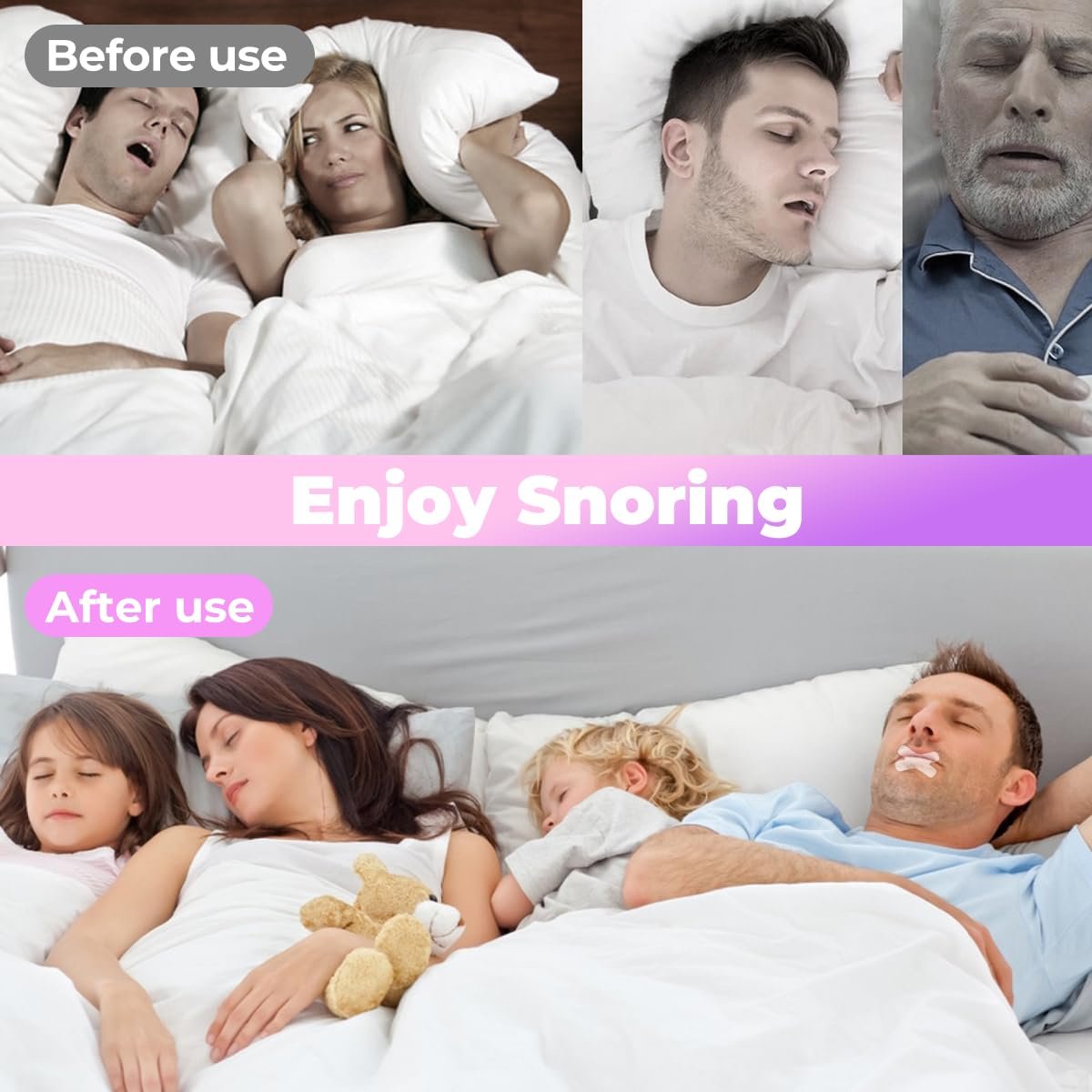 Смужки для рота (120 шт. в упаковці) від хропіння (Х-тип)., фото №7 Смужки для рота (120 шт. в упаковці) від хропіння (Х-тип)., фото №7