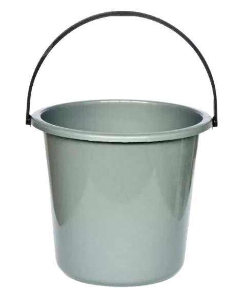 Ведро хозяйственное пищевое 11л серый, фото №1