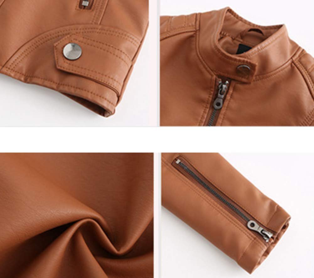 Куртка мотоциклетная DISSA PN767 Женская из искусственной кожи Slim Zip с воротником-стойкой короткая, фото №5