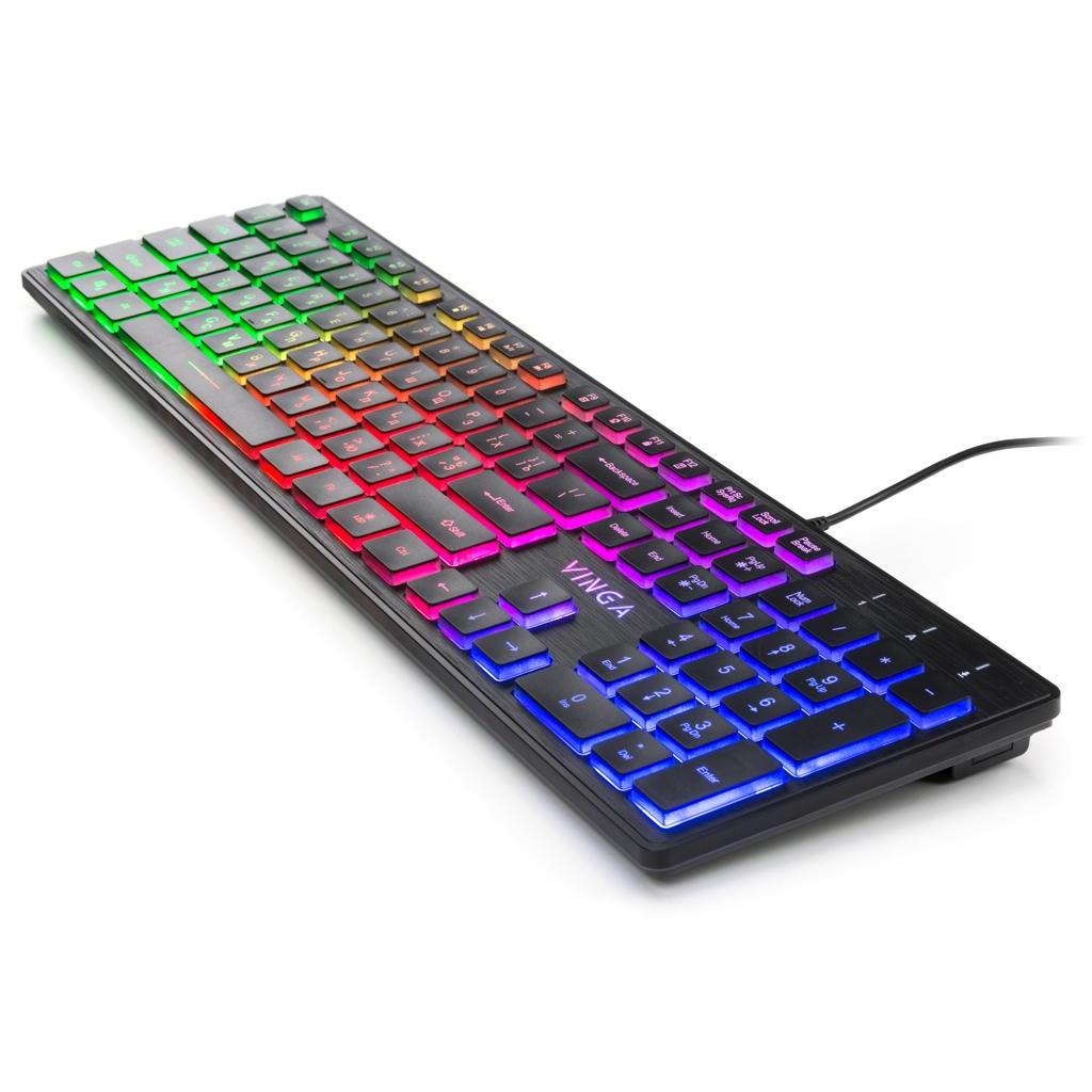 Клавиатура Vinga kb410 Black USB KB410, фото №3
